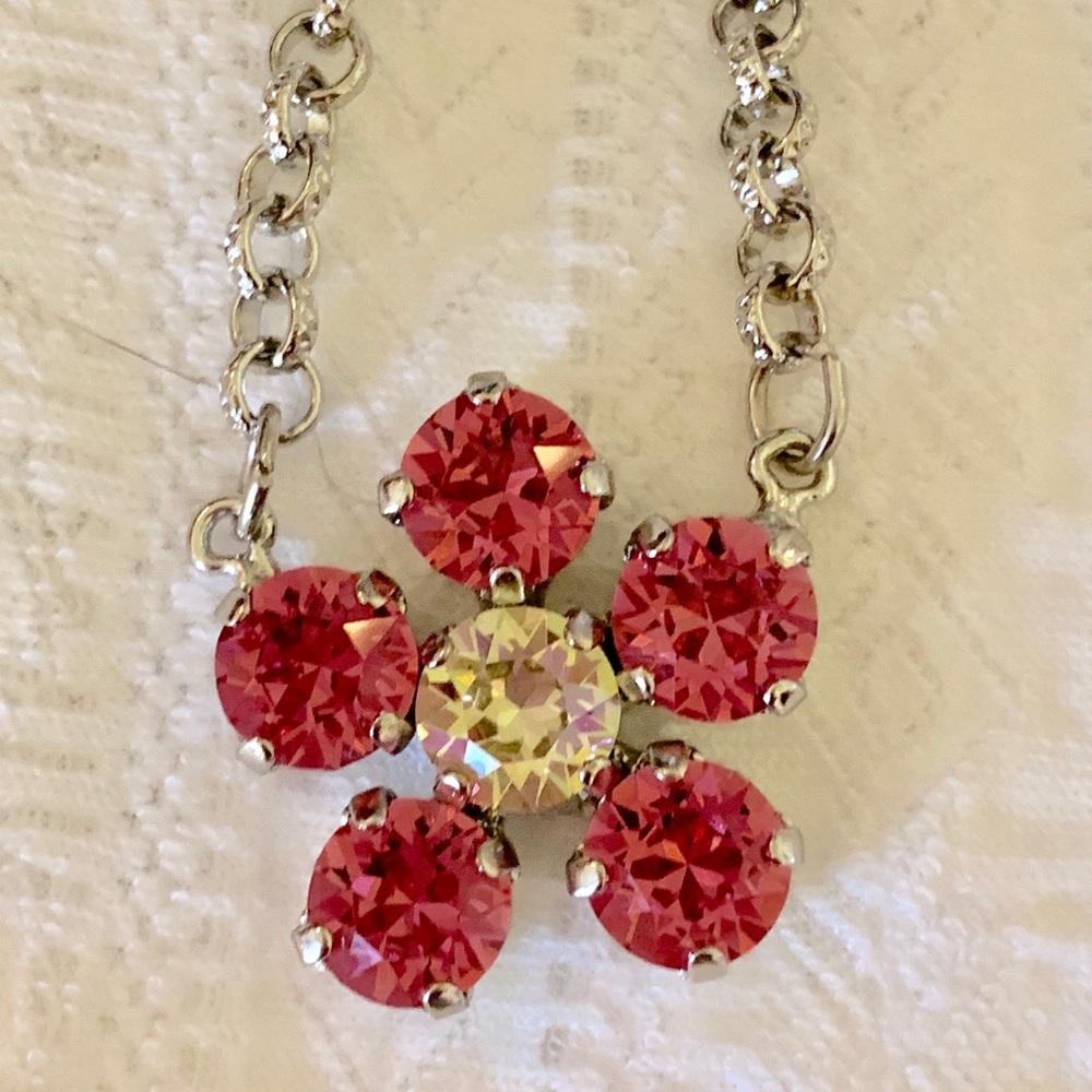 Rose & Luminous Green Necklace